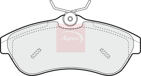 Apec PAD1250 Brake Pad Set, disc brake - 1