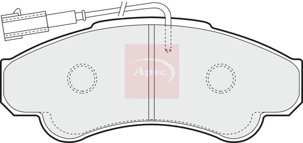 Apec PAD1251 Brake Pad Set, disc brake - 1
