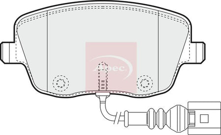 Apec PAD1252 Brake Pad Set, disc brake - 1