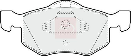 Apec PAD1254 Brake Pad Set, disc brake - 1