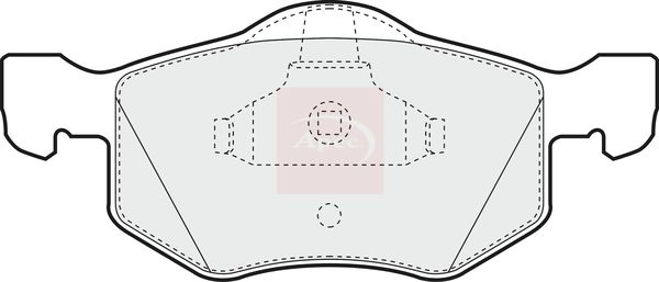 Apec PAD1254 Brake Pad Set, disc brake - 1