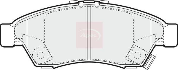 Apec PAD1255 Brake Pad Set, disc brake - 1