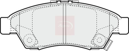 Apec PAD1255 Brake Pad Set, disc brake - 1