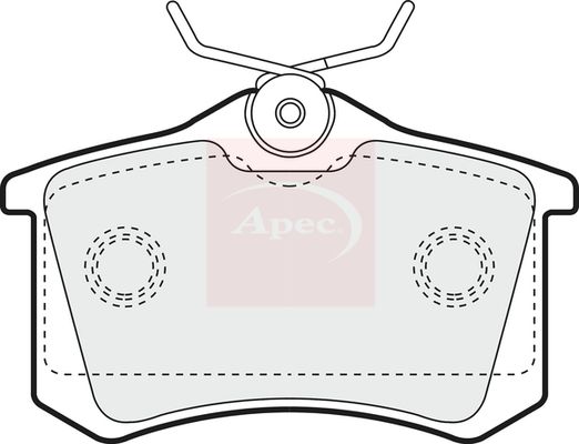 Apec PAD1256 Brake Pad Set, disc brake - 1