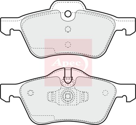 Apec PAD1257 Brake Pad Set, disc brake - 1