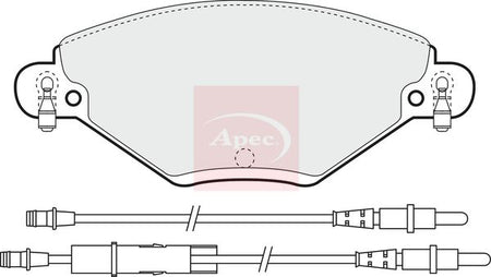 Apec PAD1259 Brake Pad Set, disc brake - 1