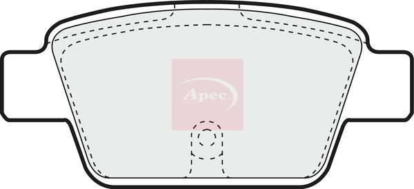 Apec PAD1260 Brake Pad Set, disc brake - 1