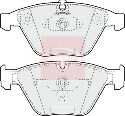Apec PAD1263 Brake Pad Set, disc brake - 1