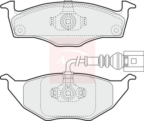 Apec PAD1265 Brake Pad Set, disc brake - 1