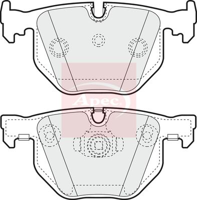 Apec PAD1266 Brake Pad Set, disc brake - 1