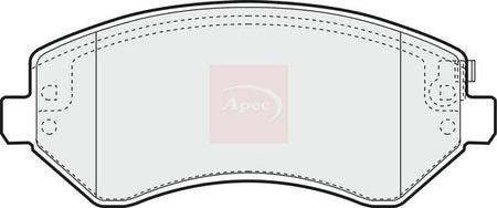 Apec PAD1267 Brake Pad Set, disc brake - 1
