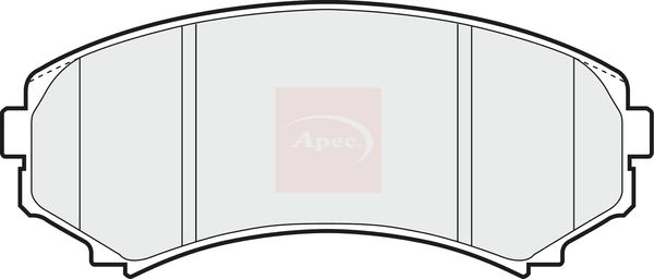 Apec PAD1268 Brake Pad Set, disc brake - 1