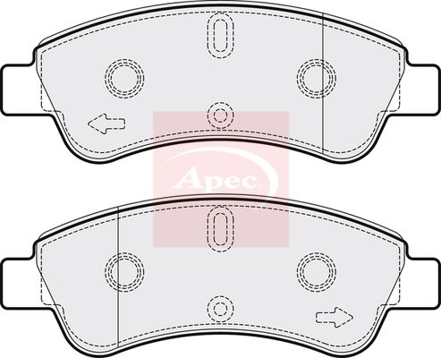Apec PAD1269 Brake Pad Set, disc brake - 1