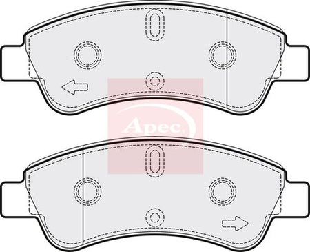 Apec PAD1269 Brake Pad Set, disc brake - 1