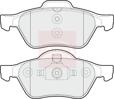 Apec PAD1270 Brake Pad Set, disc brake - 1