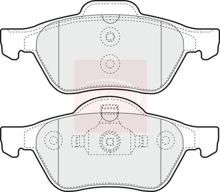 Apec PAD1270 Brake Pad Set, disc brake - 1
