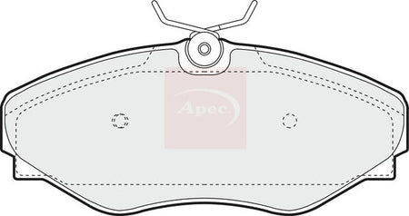 Apec PAD1272 Brake Pad Set, disc brake - 1
