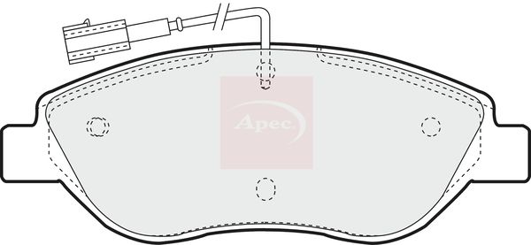 Apec PAD1275 Brake Pad Set, disc brake - 1