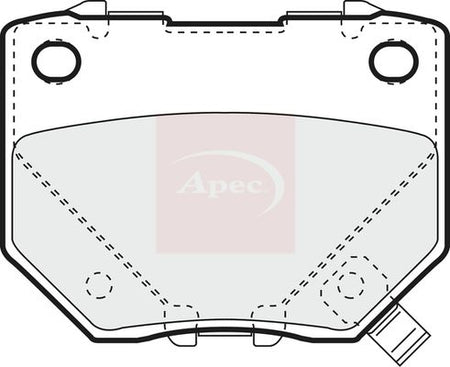 Apec PAD1276 Brake Pad Set, disc brake - 1