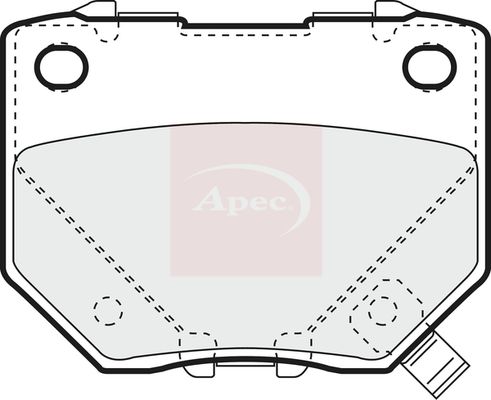 Apec PAD1276 Brake Pad Set, disc brake - 1