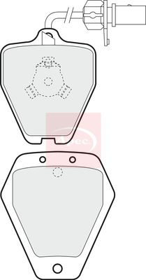 Apec PAD1278 Brake Pad Set, disc brake - 1