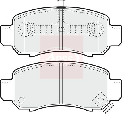 Apec PAD1280 Brake Pad Set, disc brake - 1
