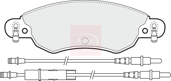 Apec PAD1281 Brake Pad Set, disc brake - 1