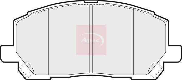 Apec PAD1282 Brake Pad Set, disc brake - 1
