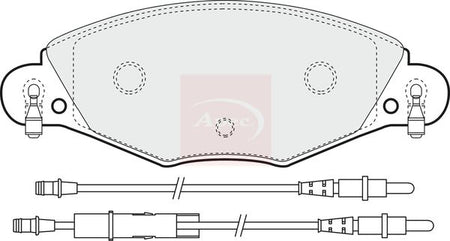 Apec PAD1283 Brake Pad Set, disc brake - 1