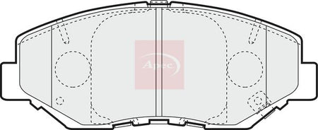 Apec PAD1284 Brake Pad Set, disc brake - 1