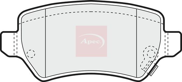 Apec PAD1286 Brake Pad Set, disc brake - 1