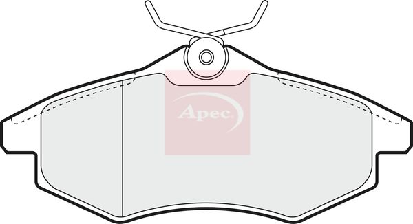 Apec PAD1289 Brake Pad Set, disc brake - 1