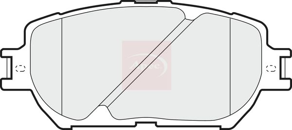 Apec PAD1290 Brake Pad Set, disc brake - 1