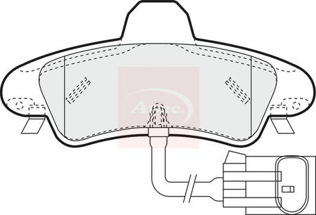 Apec PAD1291 Brake Pad Set, disc brake - 1