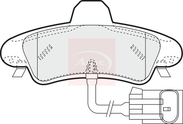 Apec PAD1291 Brake Pad Set, disc brake - 1