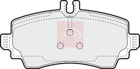 Apec PAD1294 Brake Pad Set, disc brake - 1