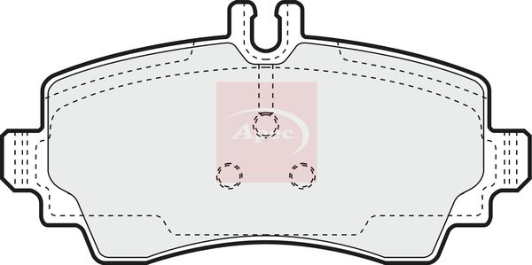 Apec PAD1294 Brake Pad Set, disc brake - 1
