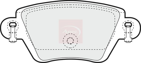 Apec PAD1295 Brake Pad Set, disc brake - 1