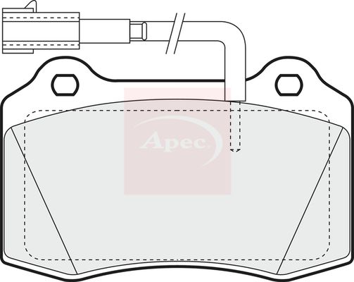 Apec PAD1297 Brake Pad Set, disc brake - 1