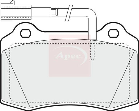 Apec PAD1297 Brake Pad Set, disc brake - 1