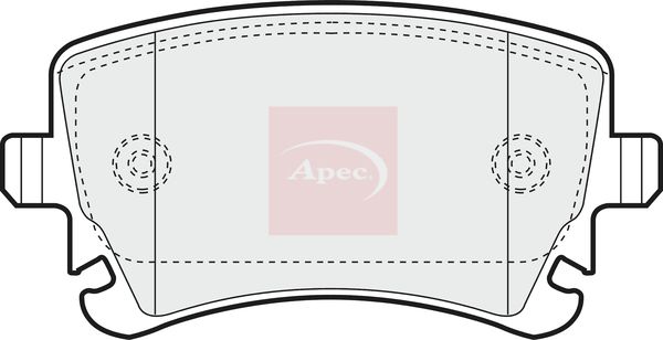 Apec PAD1298 Brake Pad Set, disc brake - 1