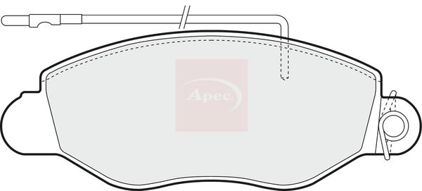 Apec PAD1300 Brake Pad Set, disc brake - 1