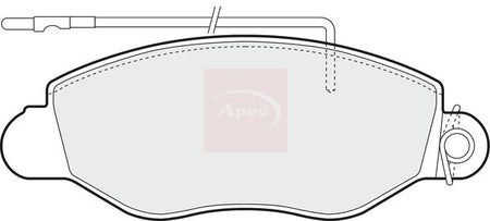 Apec PAD1300 Brake Pad Set, disc brake - 1