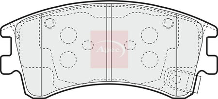 Apec PAD1302 Brake Pad Set, disc brake - 1