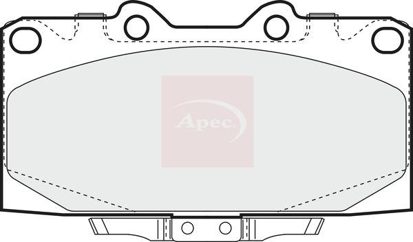 Apec PAD1304 Brake Pad Set, disc brake - 1