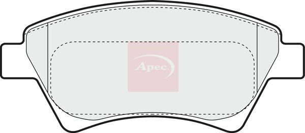 Apec PAD1308 Brake Pad Set, disc brake - 1