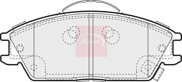 Apec PAD1310 Brake Pad Set, disc brake - 1