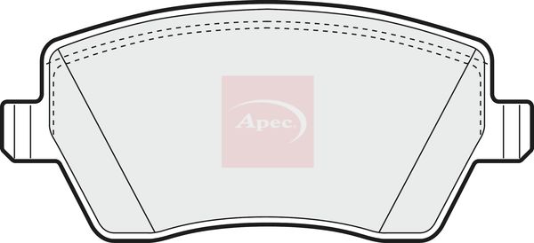 Apec PAD1312 Brake Pad Set, disc brake - 1