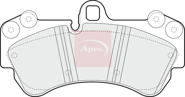 Apec PAD1314 Brake Pad Set, disc brake - 1