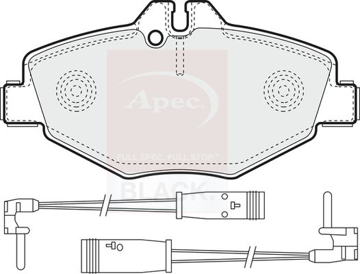 Apec PAD1316B Brake Pad Set, disc brake - 1
